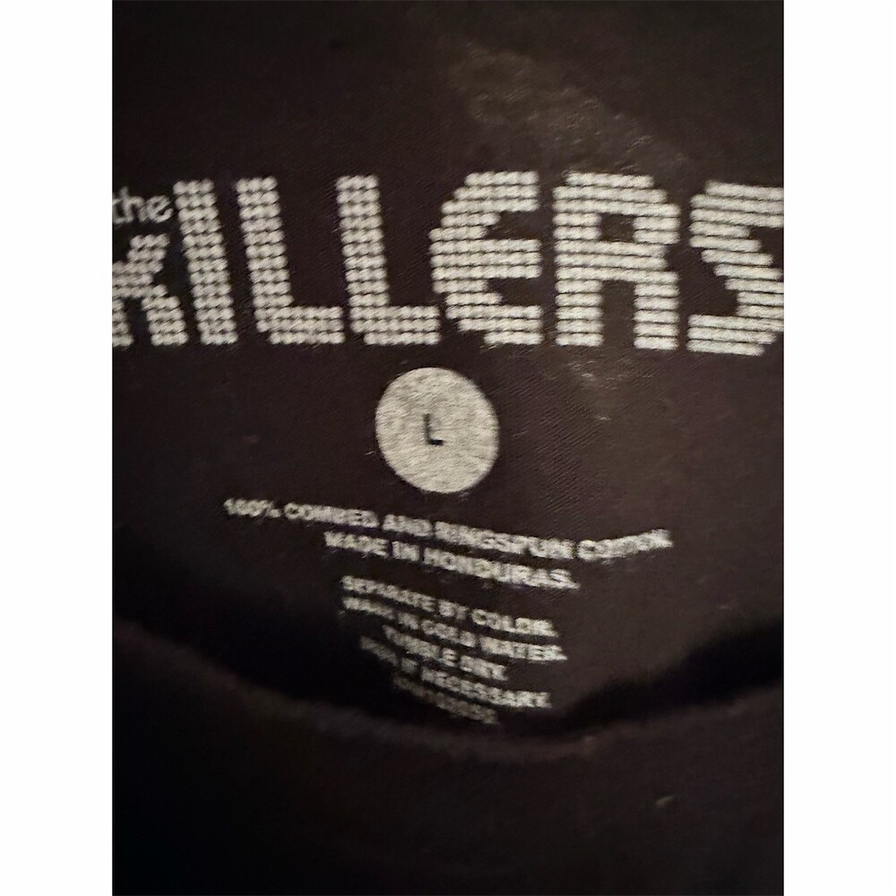 The Killers T-Shirt Mens L Black Dots Logo Graphic Indie Rock Band Tee - Picture 3 of 3
